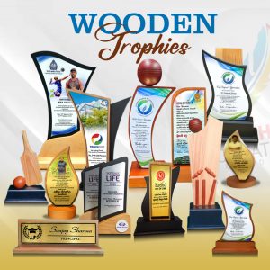 Wooden trophies